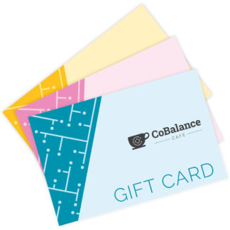 Set of 3 gift cards, stacked on top of each other
